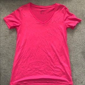 Hot pink Nike dry fit shirt